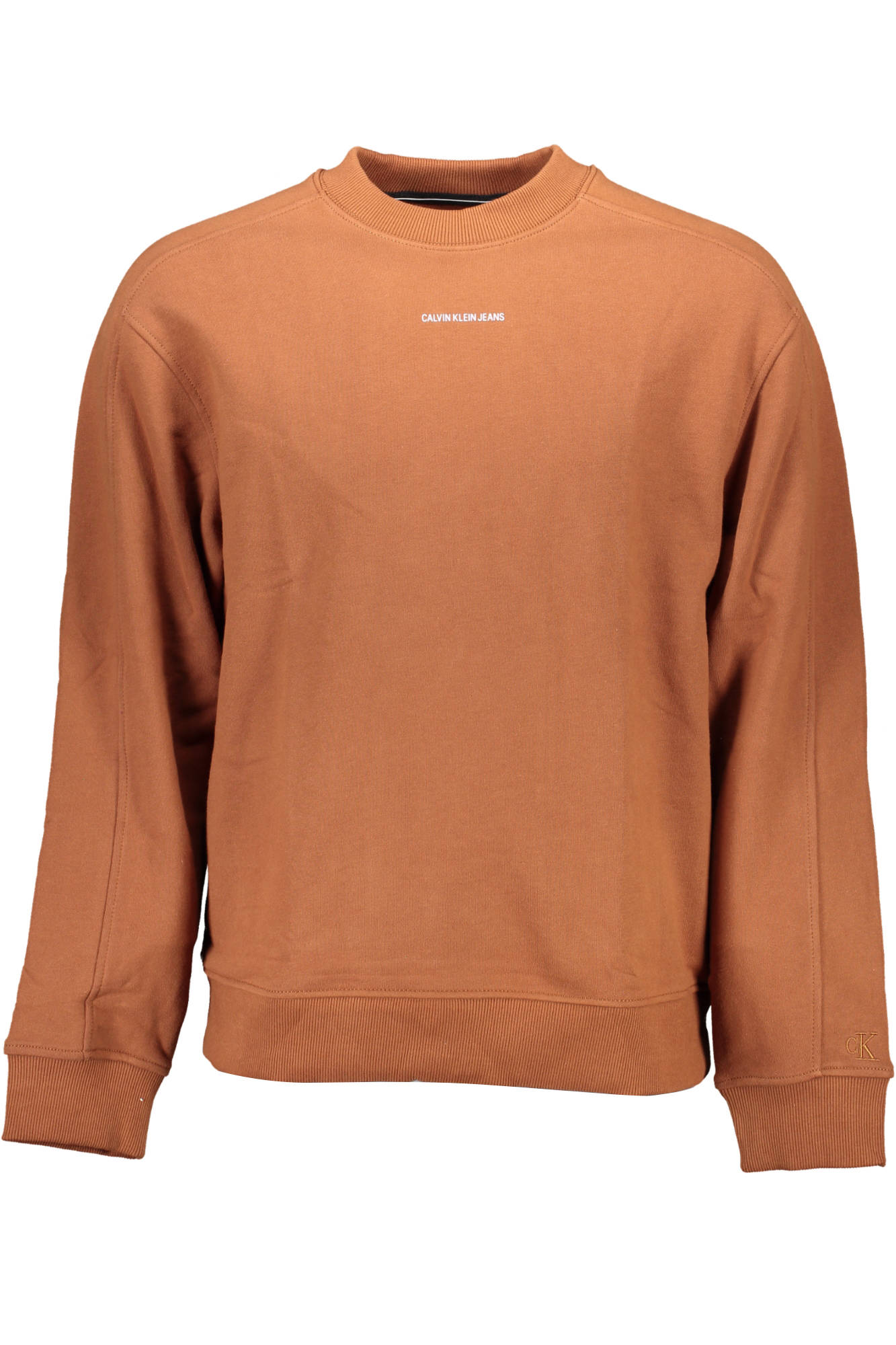 CALVIN KLEIN SWEATSHIRT WITHOUT ZIP MAN BROWN