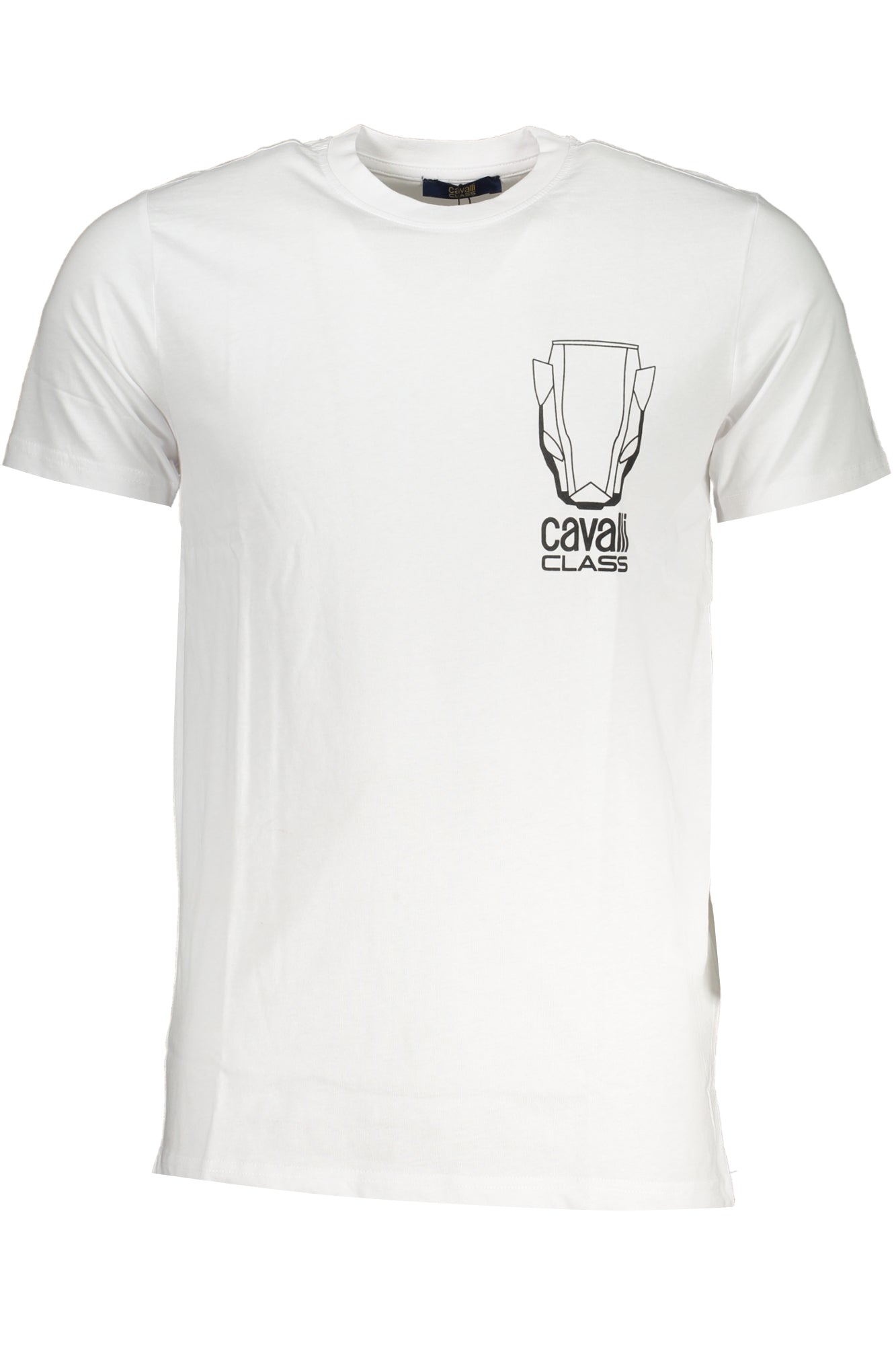 CAVALLI CLASS MEN'S SHORT SLEEVED T-SHIRT WHITE