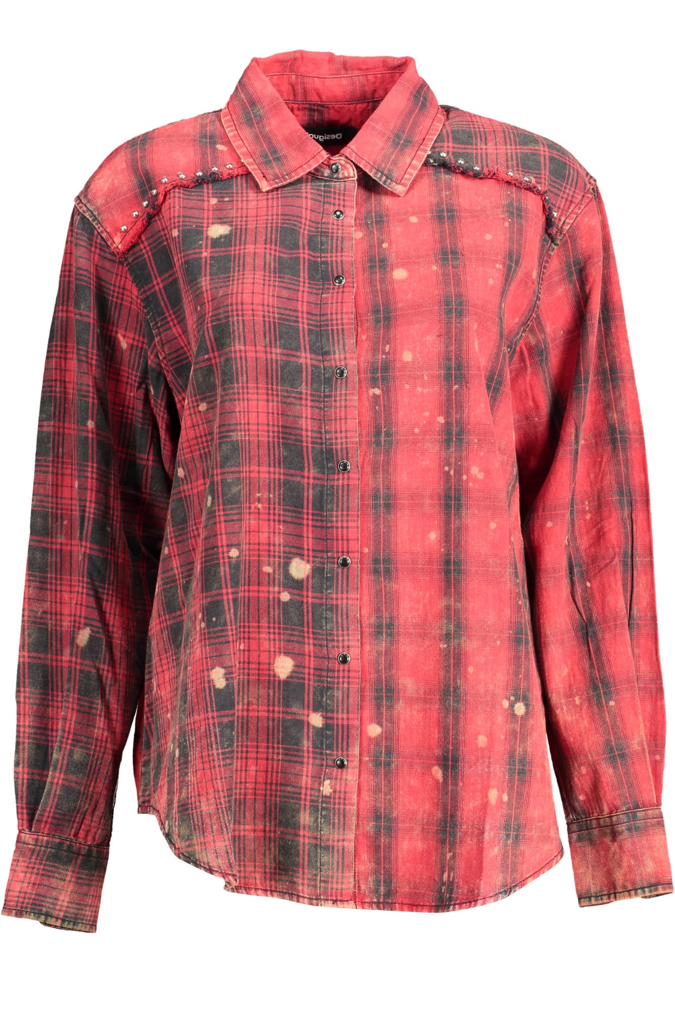 DESIGUAL LONG SLEEVE SHIRT WOMAN RED