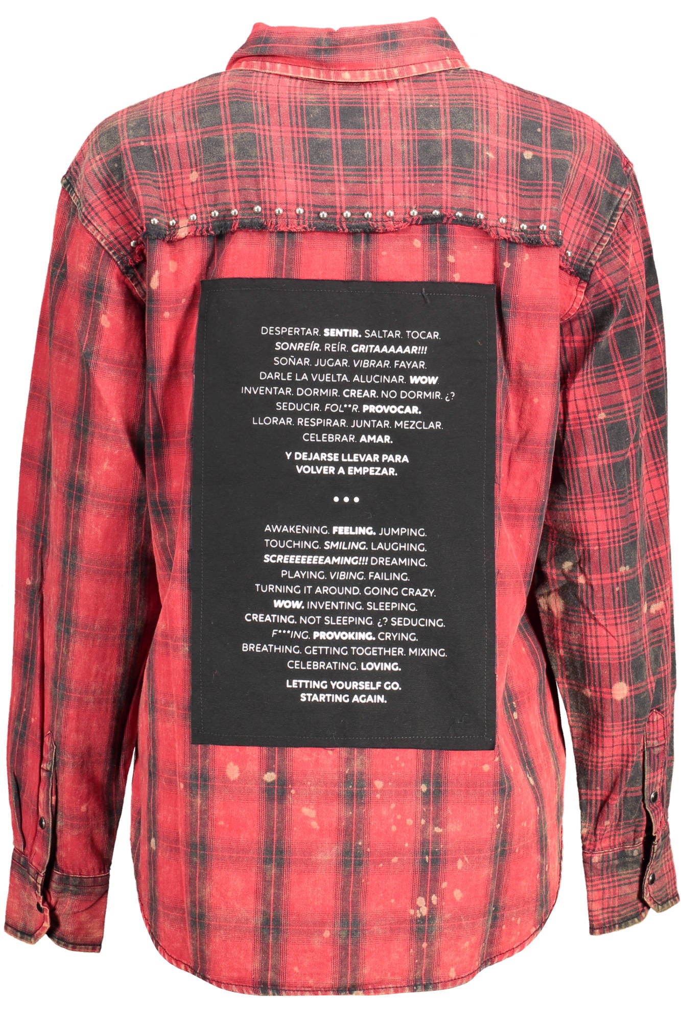 DESIGUAL LONG SLEEVE SHIRT WOMAN RED