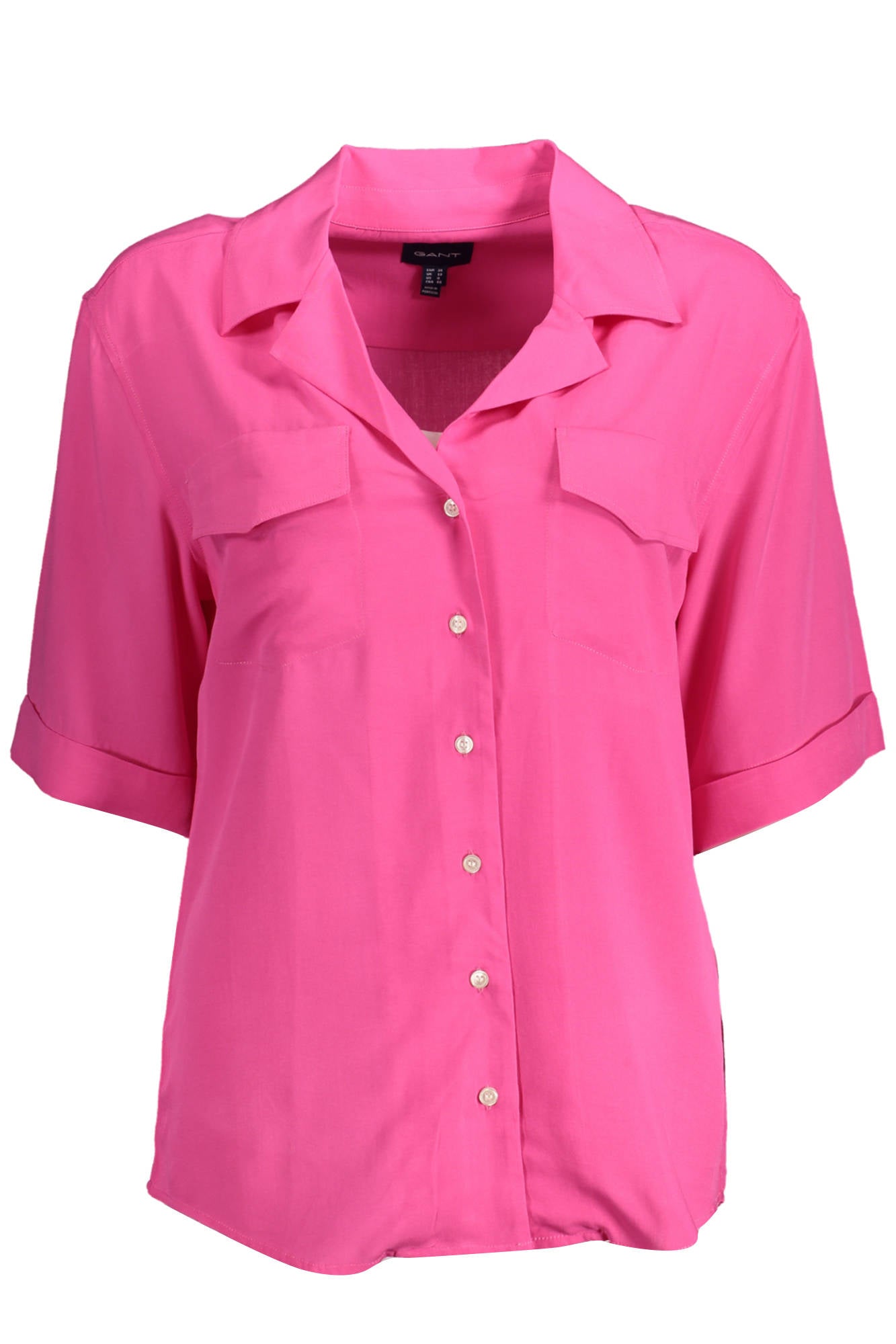 GANT WOMEN'S SHORT SLEEVE SHIRT PINK