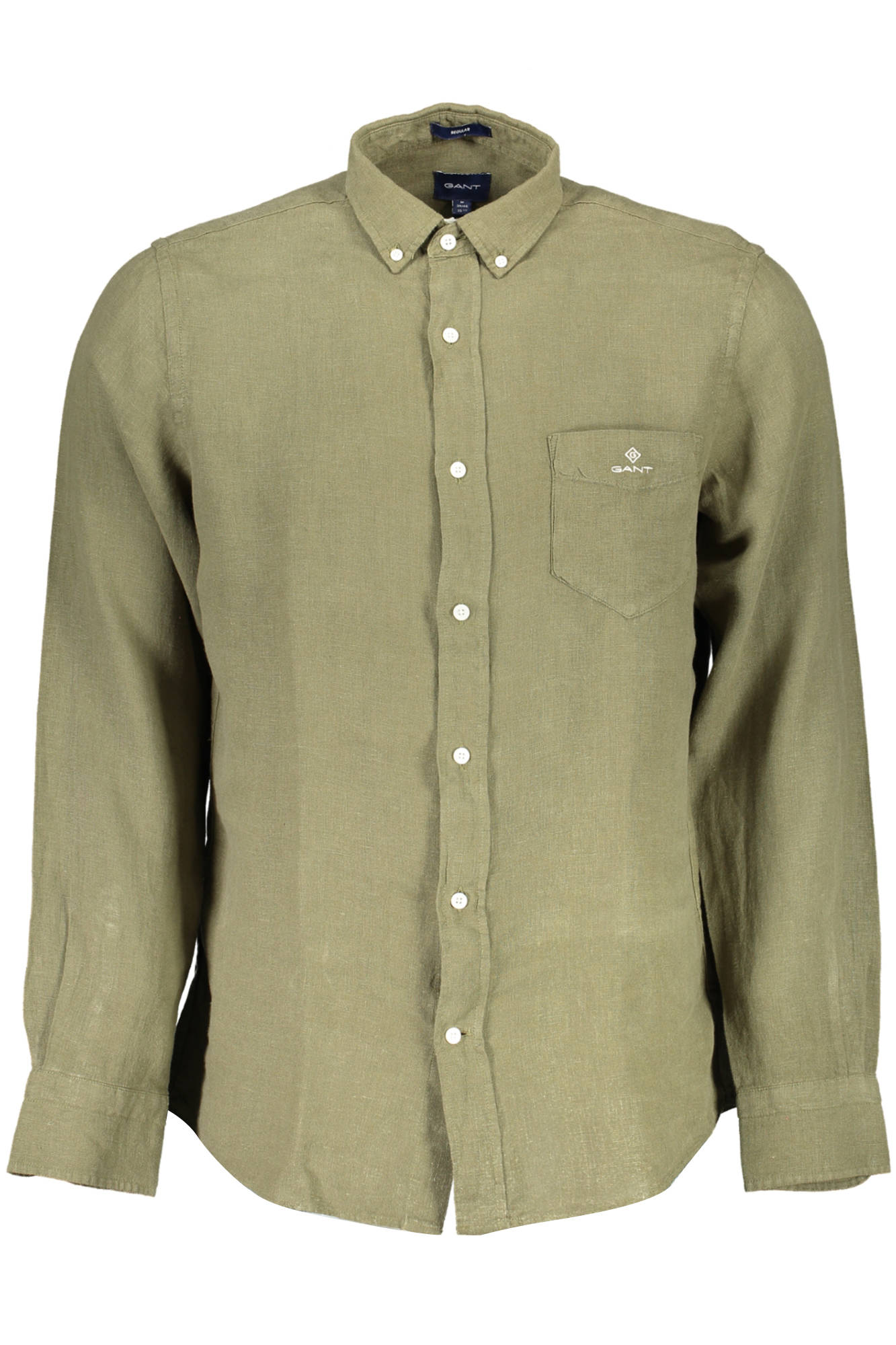 GANT MEN'S GREEN LONG SLEEVE SHIRT