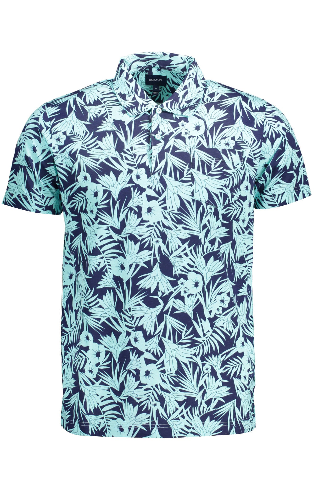 GANT MEN'S SHORT SLEEVE BLUE POLO SHIRT