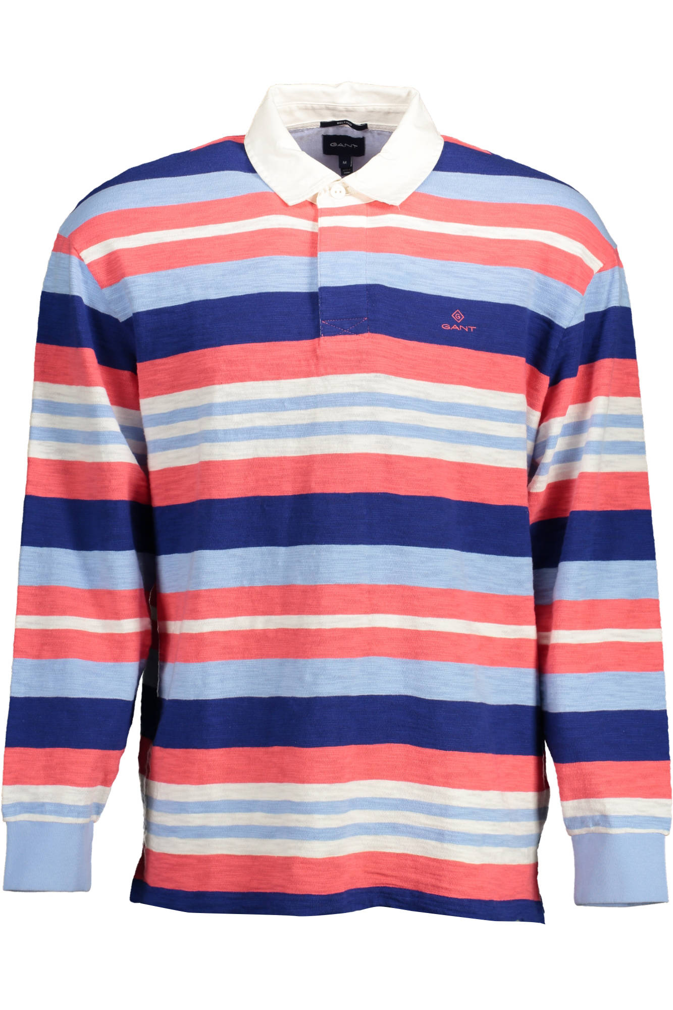 GANT LONG SLEEVE POLO SHIRT MAN LIGHT BLUE