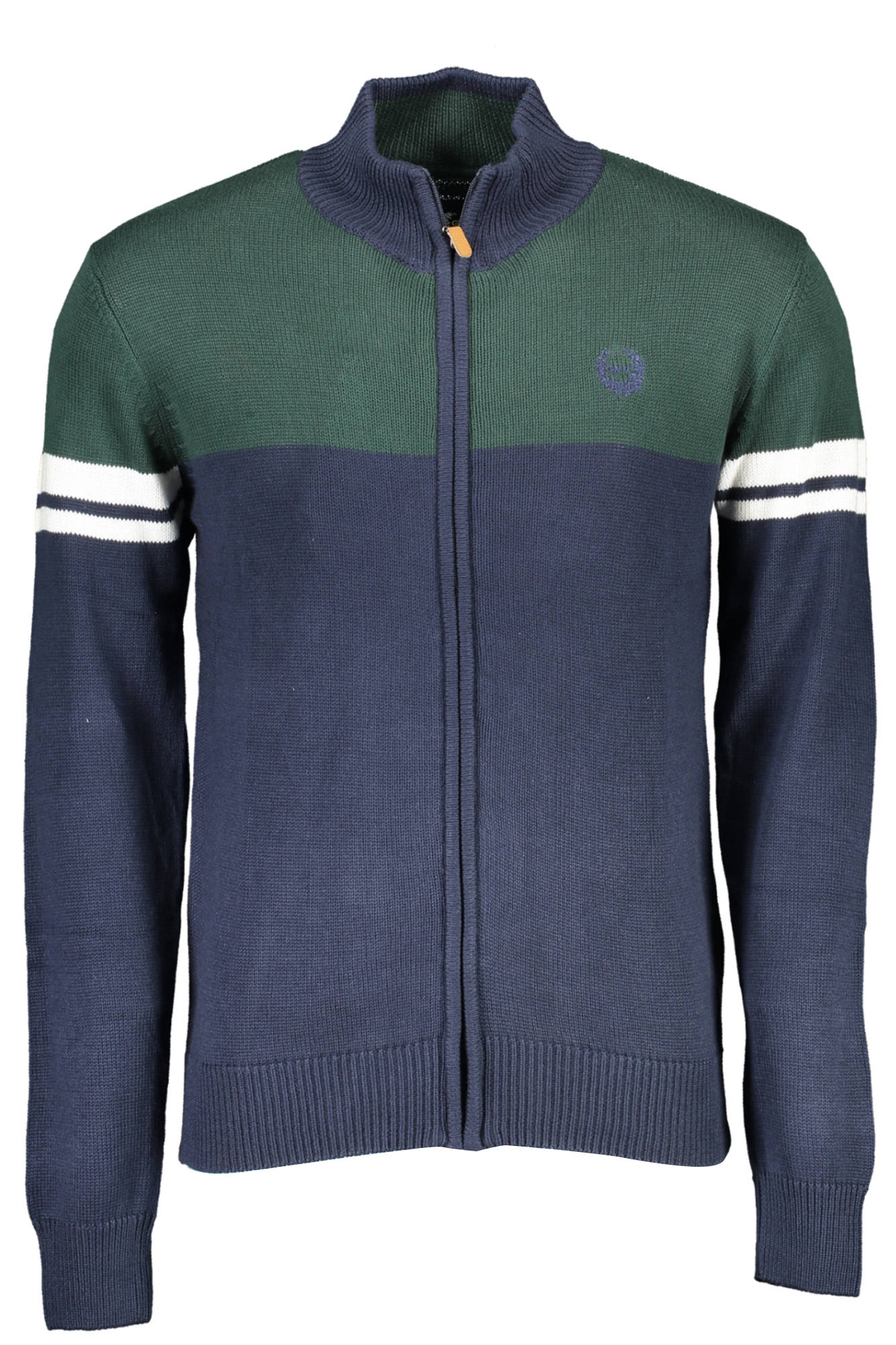 GIAN MARCO VENTURI MEN'S BLUE CARDIGAN
