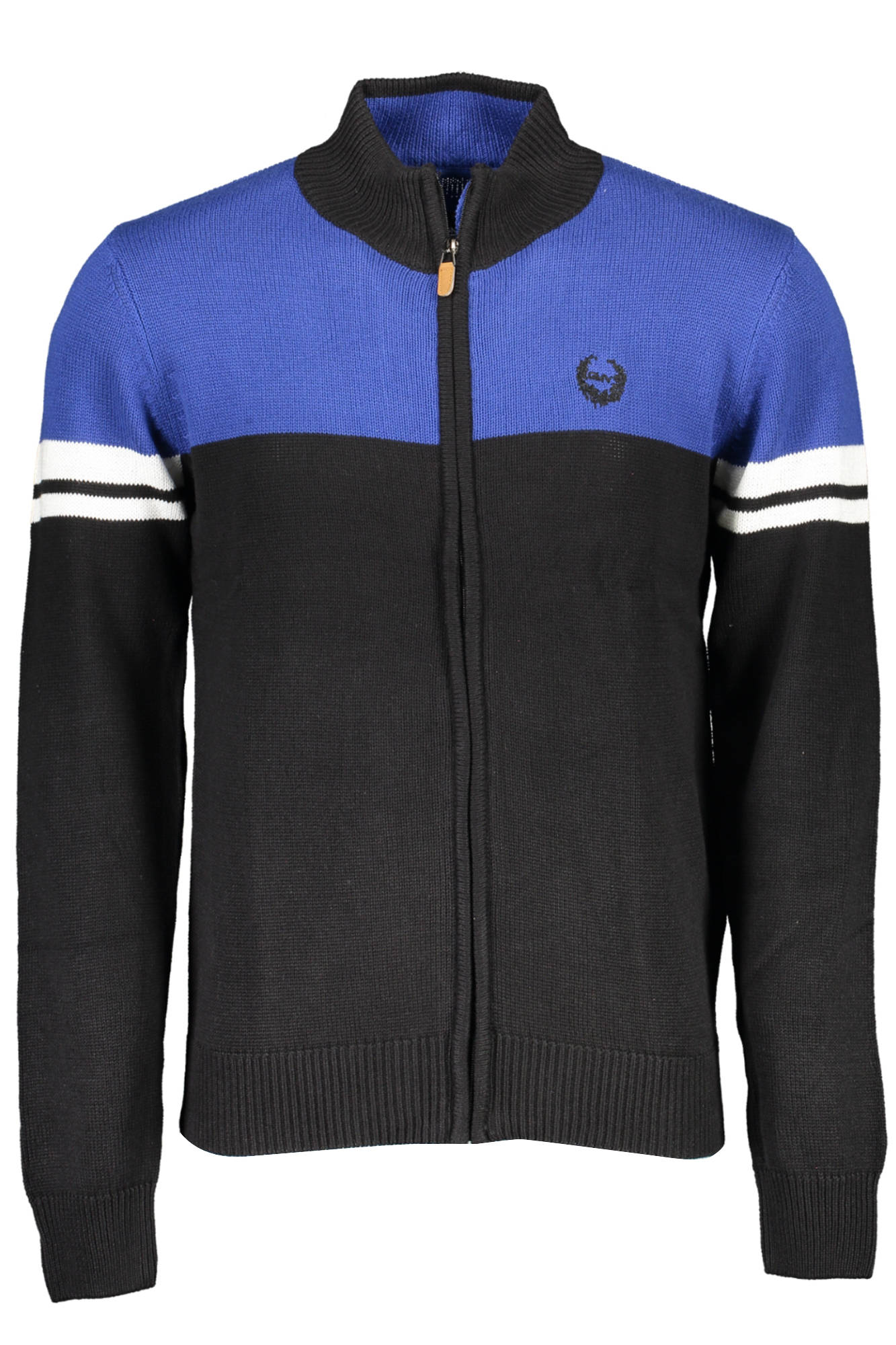 GIAN MARCO VENTURI MEN'S BLACK CARDIGAN