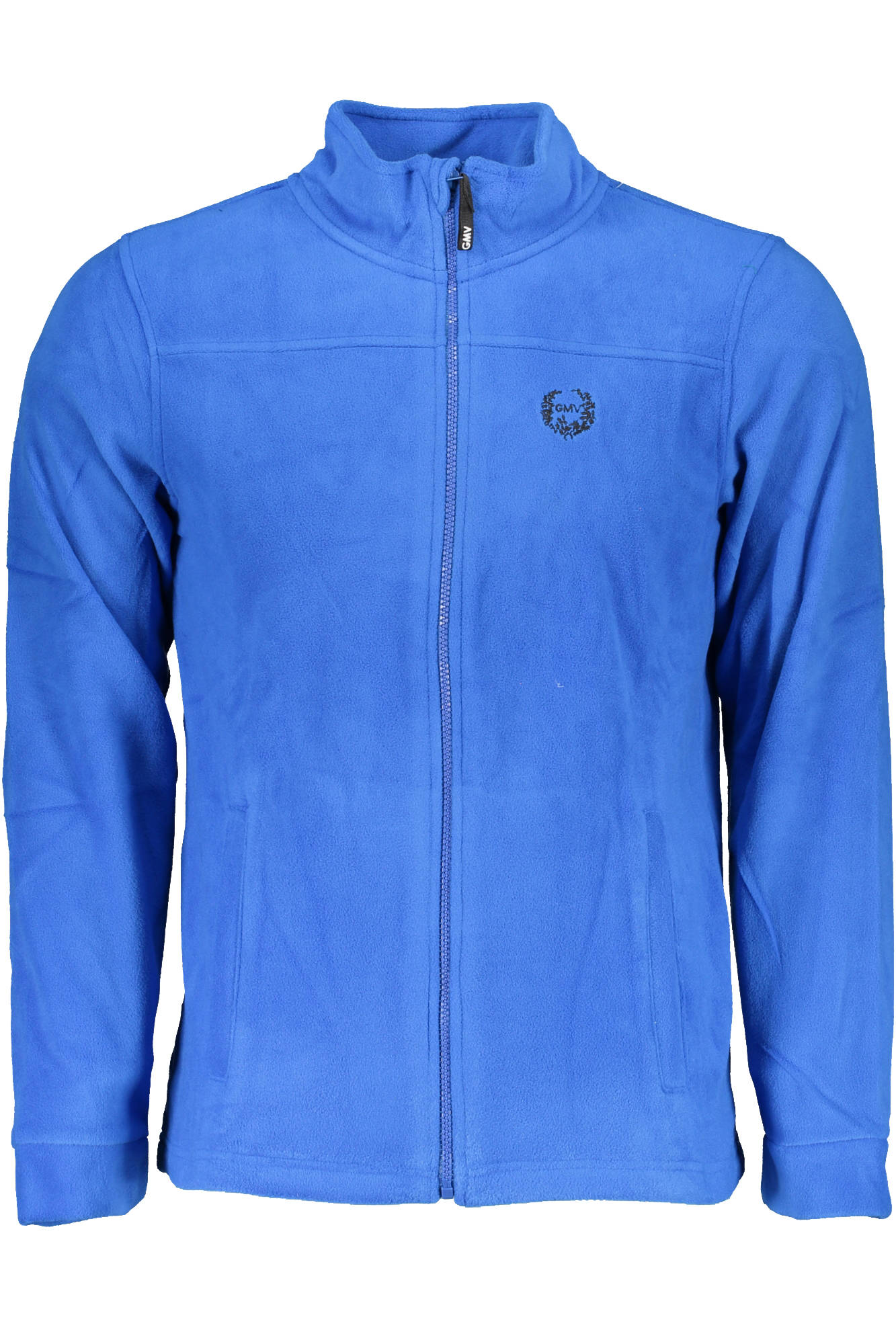 GIAN MARCO VENTURI MEN'S BLUE SWEATSHIRT WITH ZIP