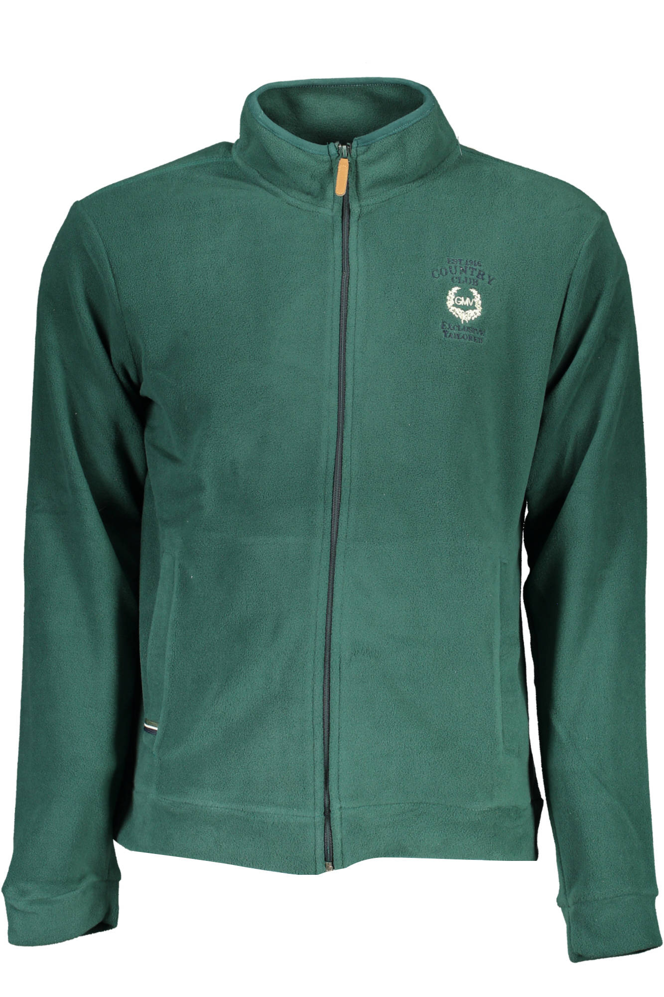 GIAN MARCO VENTURI SWEATSHIRT WITH ZIP MAN GREEN
