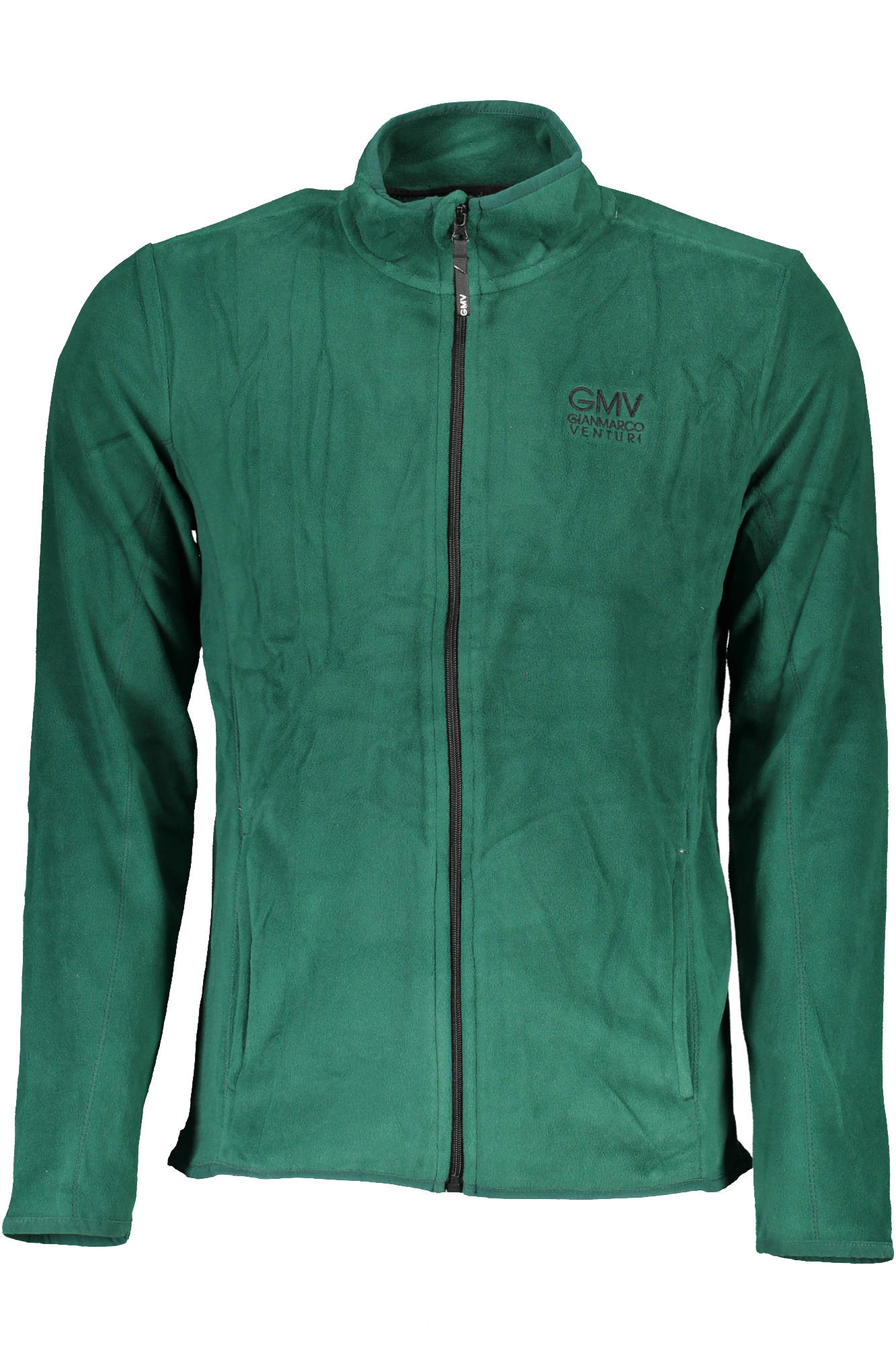 GIAN MARCO VENTURI SWEATSHIRT WITH ZIP MAN GREEN
