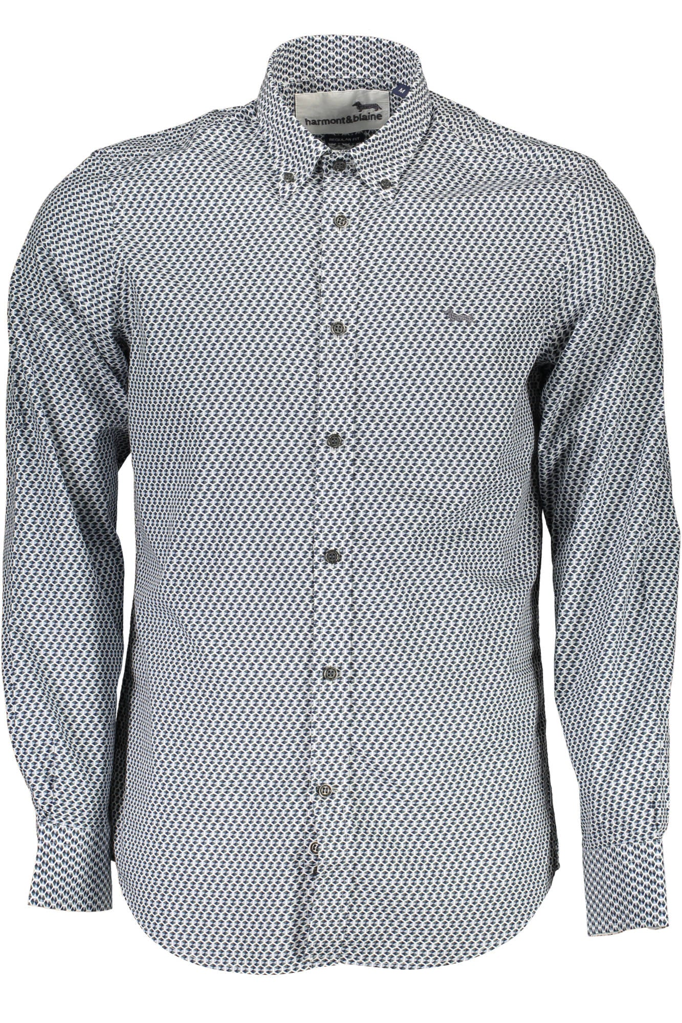 HARMONT & BLAINE MEN'S BLUE LONG SLEEVE SHIRT