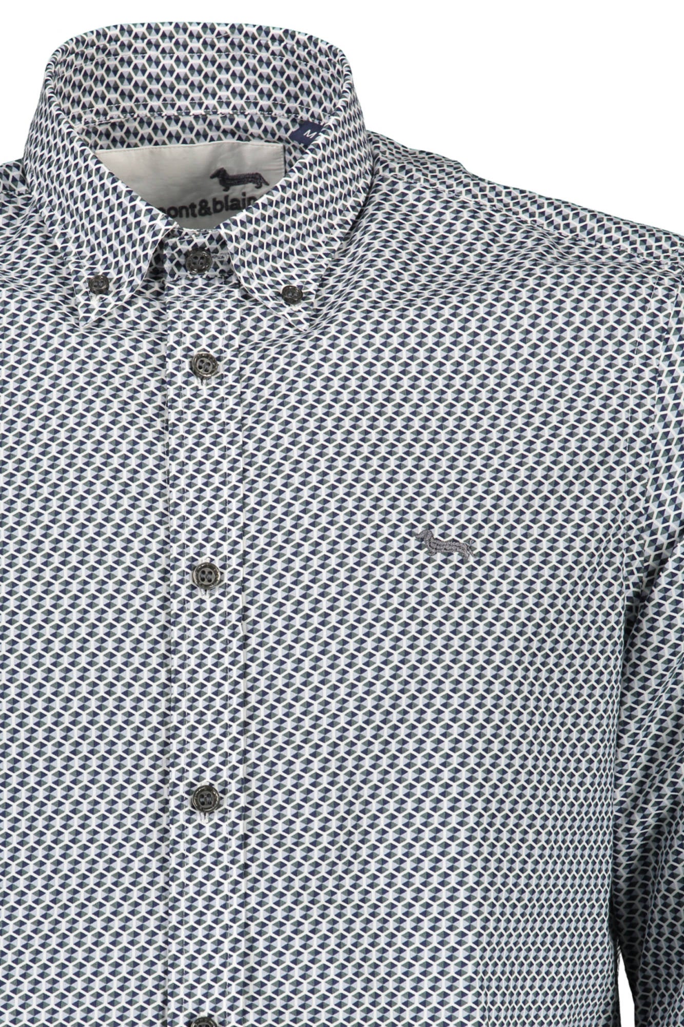 HARMONT & BLAINE MEN'S BLUE LONG SLEEVE SHIRT