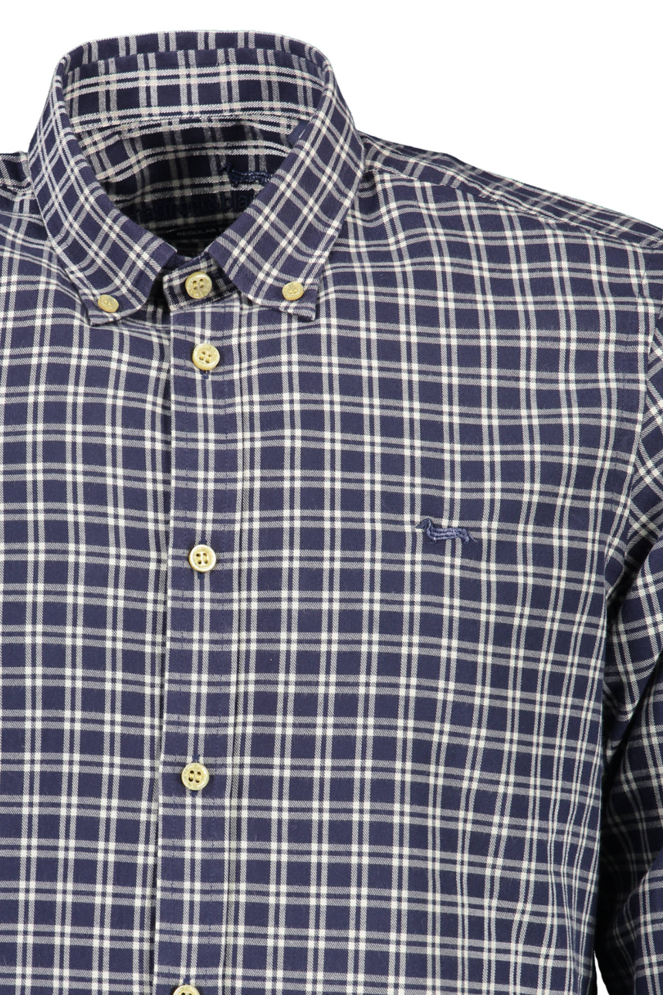 HARMONT & BLAINE MEN'S BLUE LONG SLEEVE SHIRT