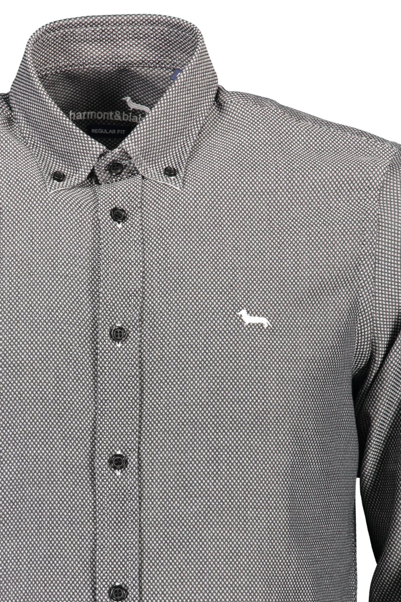 HARMONT & BLAINE MEN'S LONG SLEEVE SHIRT BLACK