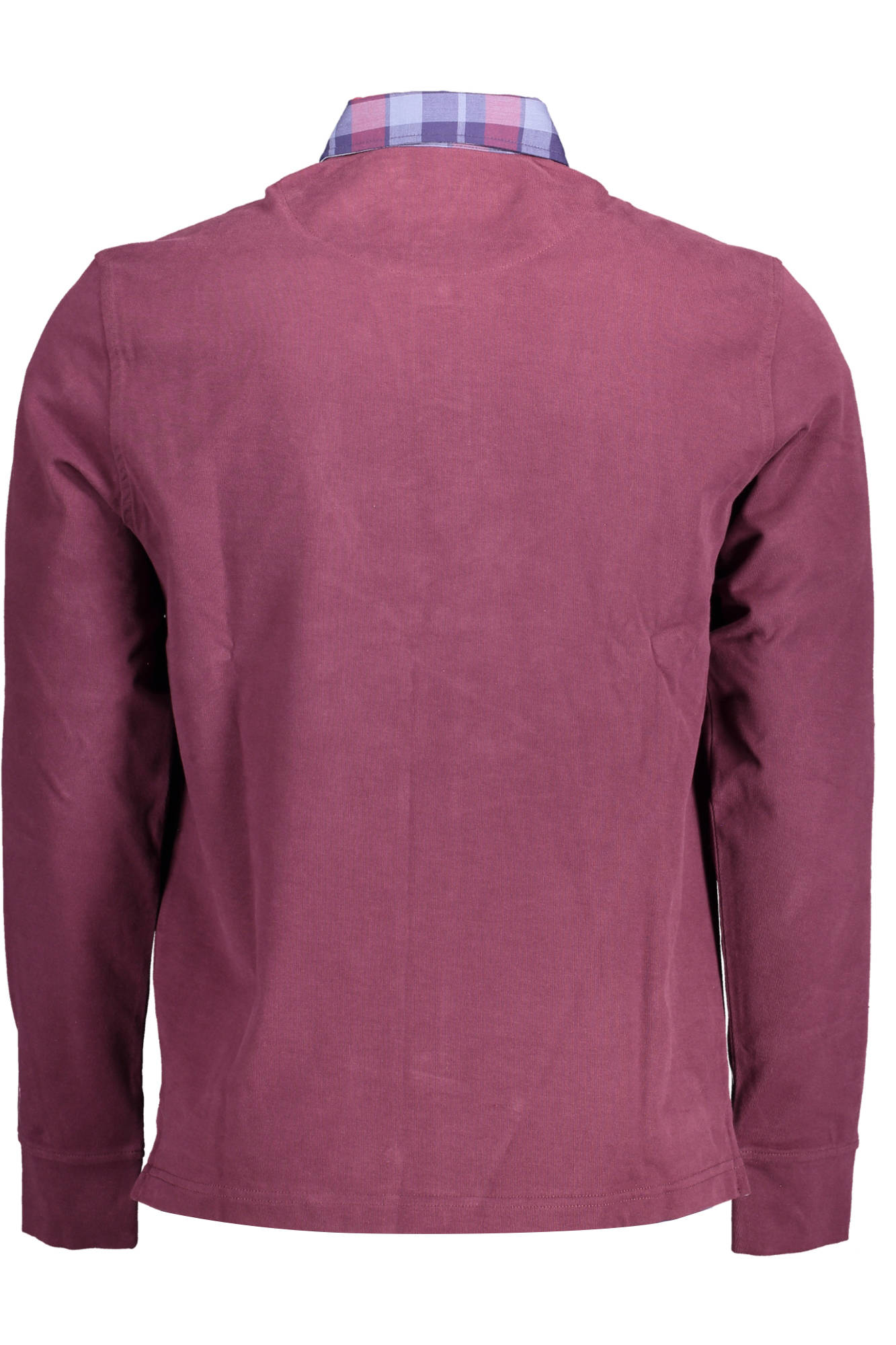 HARMONT & BLAINE PURPLE MEN'S LONG SLEEVE POLO SHIRT