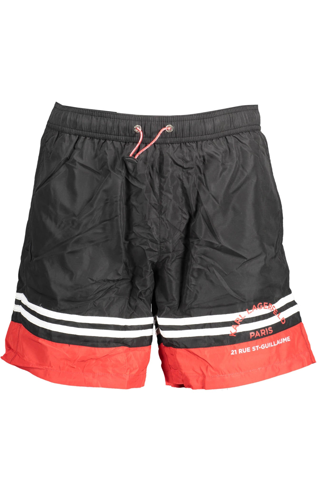 KARL LAGERFELD BEACHWEAR SWIMSUIT PARTS UNDER MAN BLACK