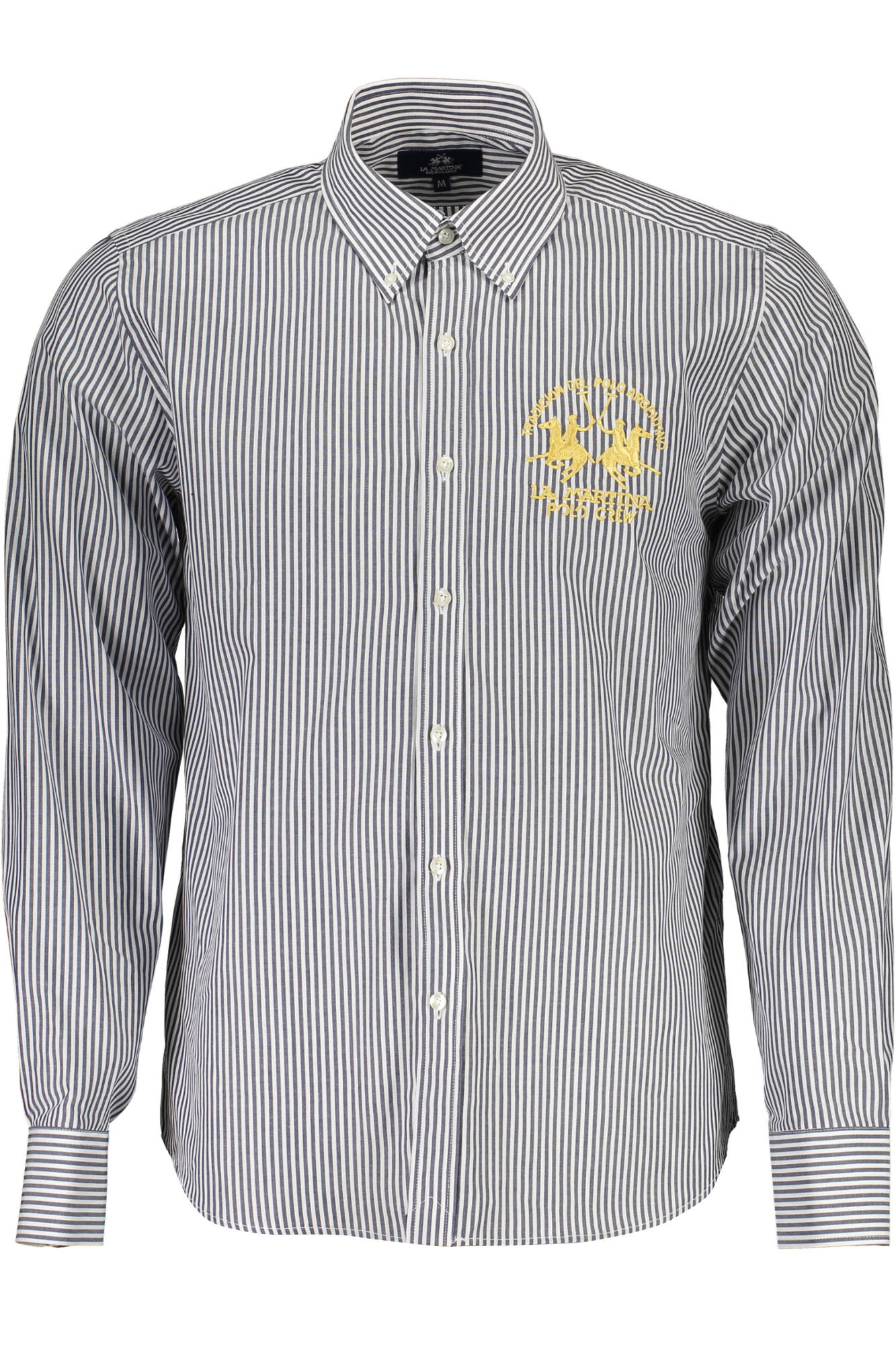 LA MARTINA MEN'S BLUE LONG SLEEVE SHIRT