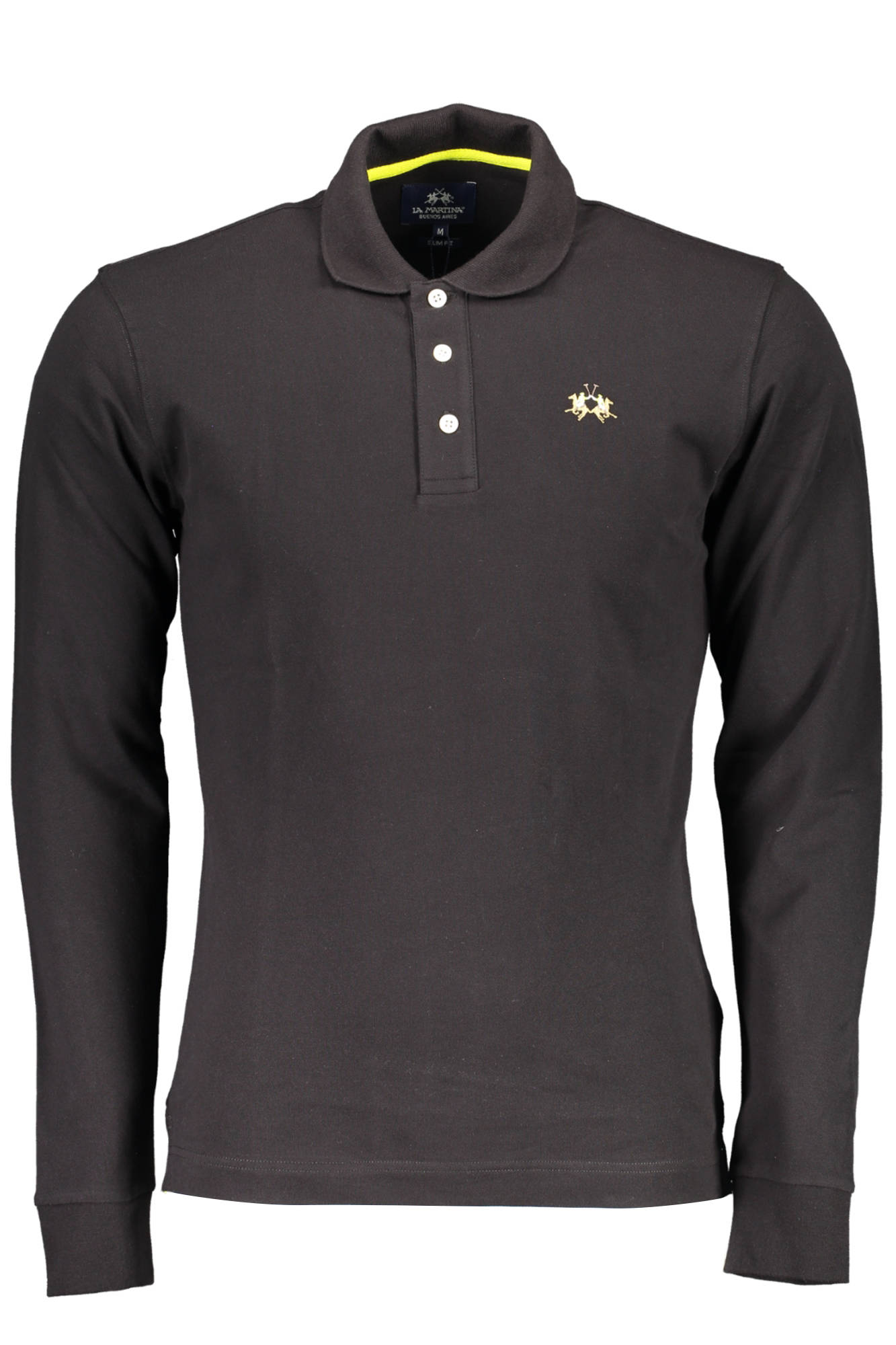 LA MARTINA POLO LONG SLEEVE MAN BLACK