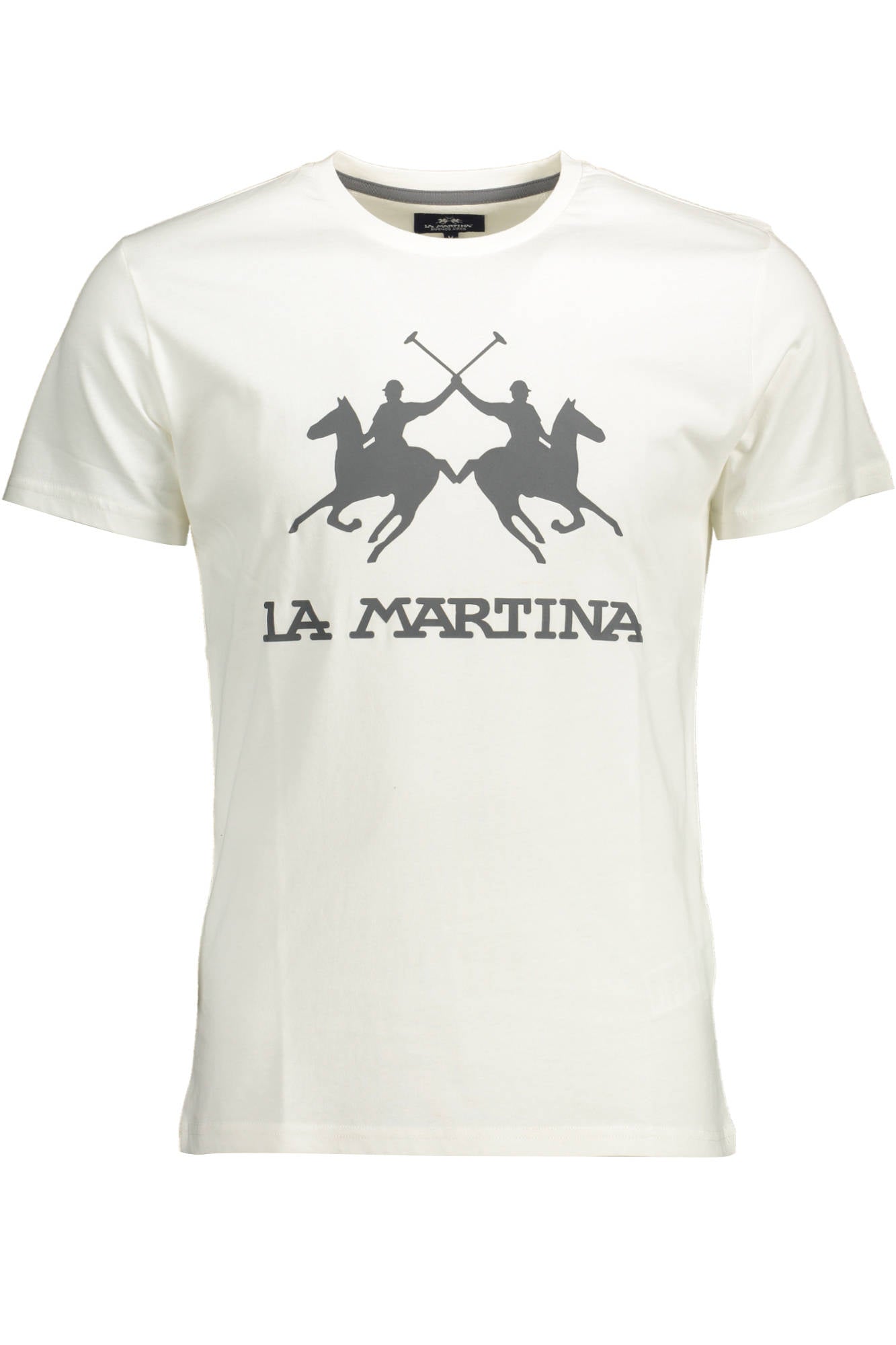 LA MARTINA WHITE MEN'S SHORT SLEEVE T-SHIRT