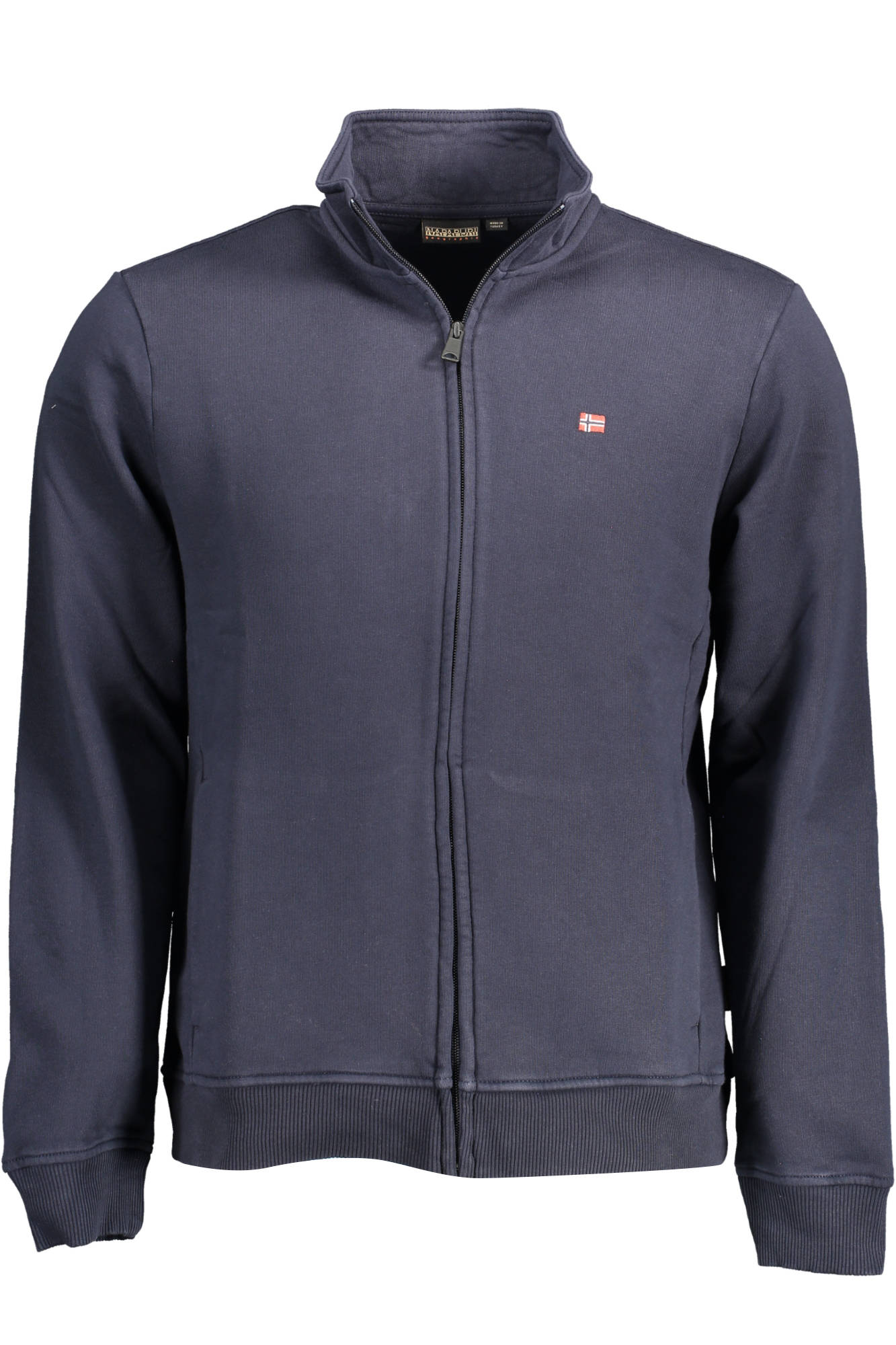 NAPAPIJRI MEN'S BLUE SWEATSHIRT WITH ZIP