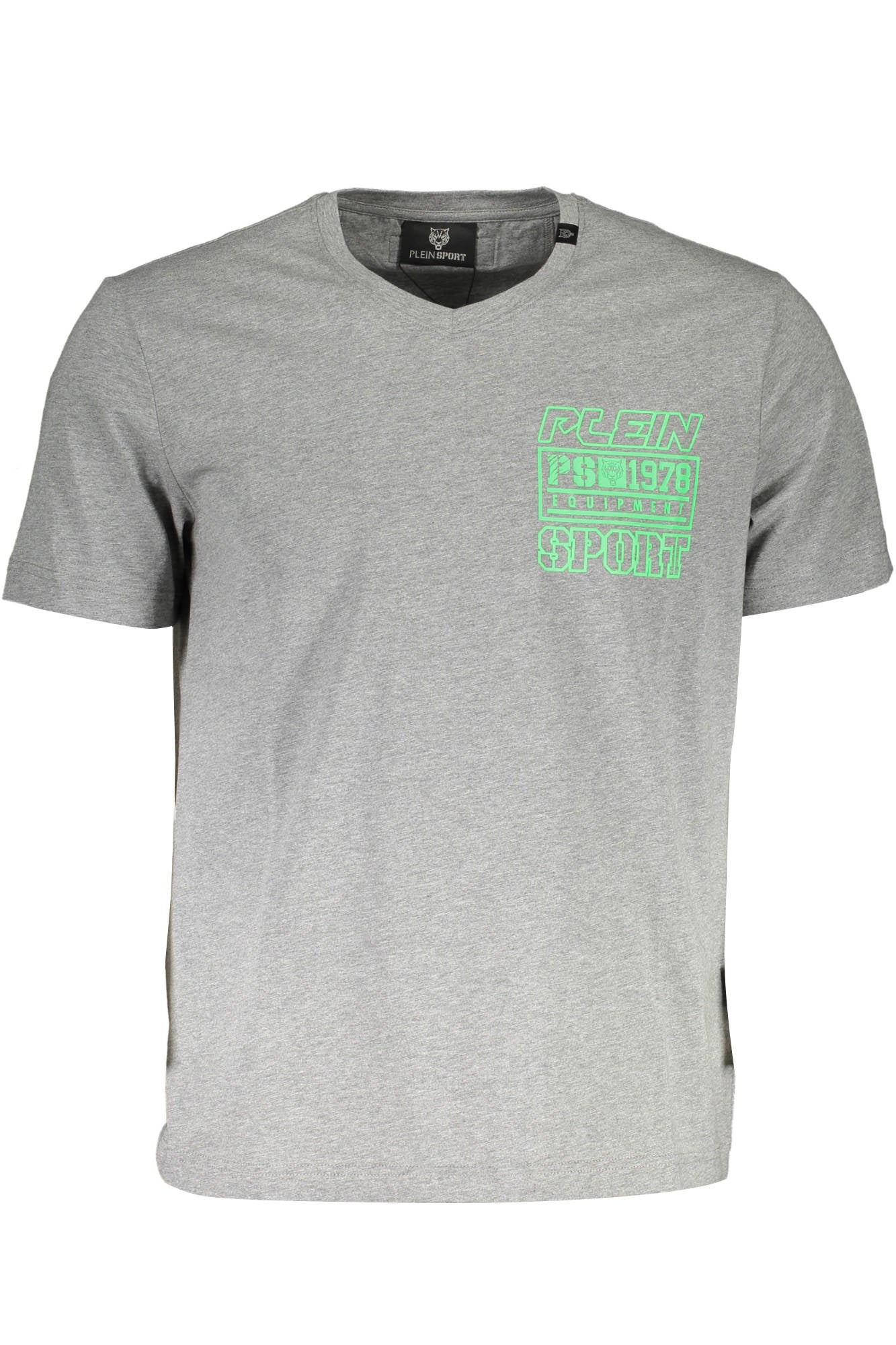 PLEIN SPORT MEN'S SHORT SLEEVE T-SHIRT GRAY