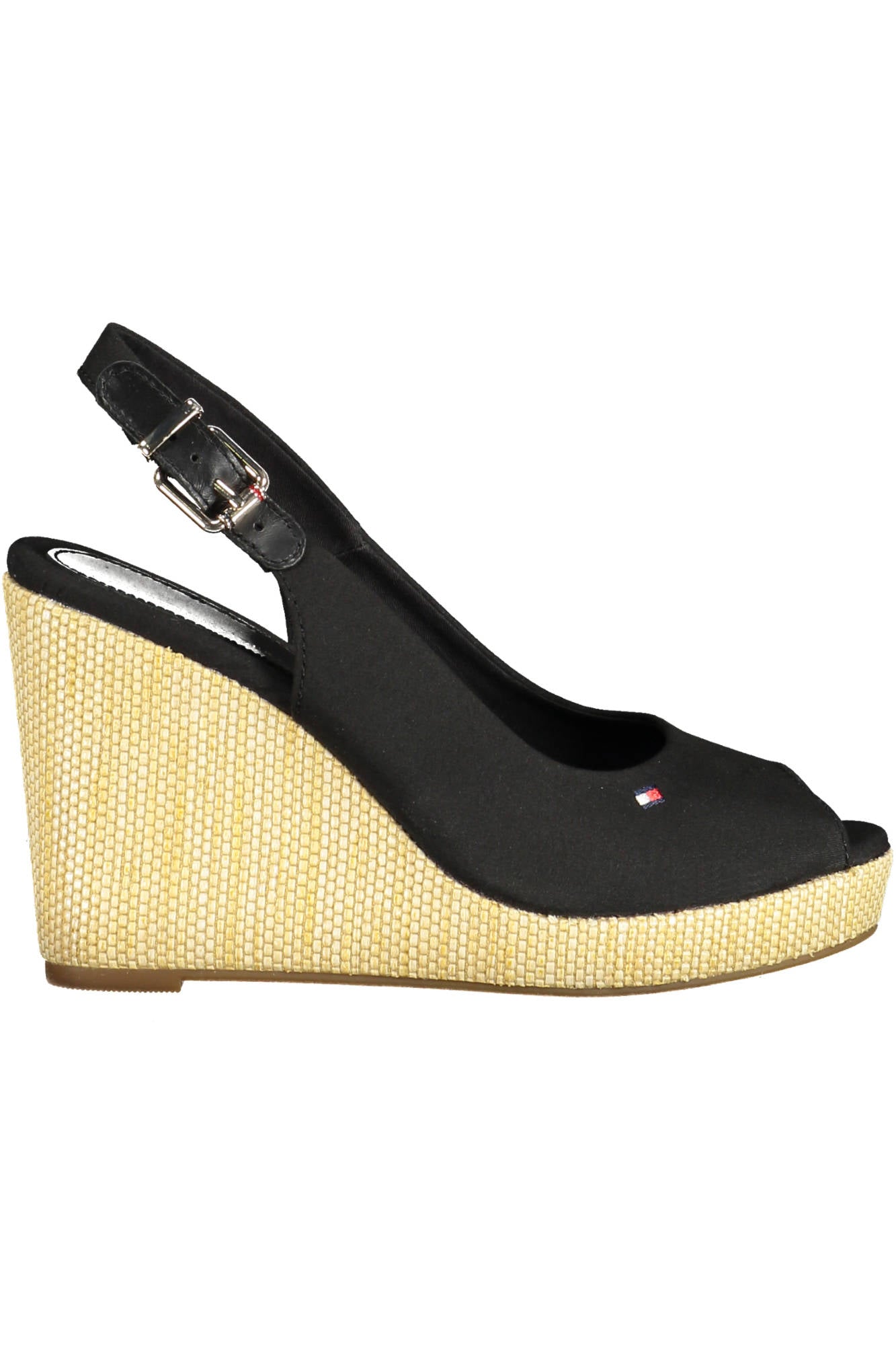 TOMMY HILFIGER BLACK WOMAN SANDAL SHOES
