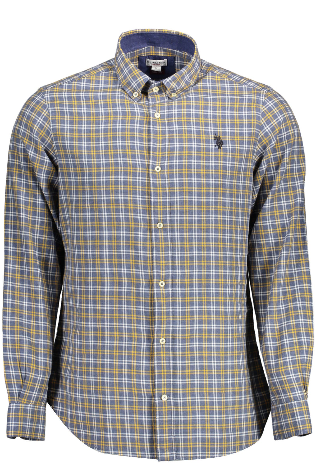 US POLO SHIRT LONG SLEEVE MAN BLUE