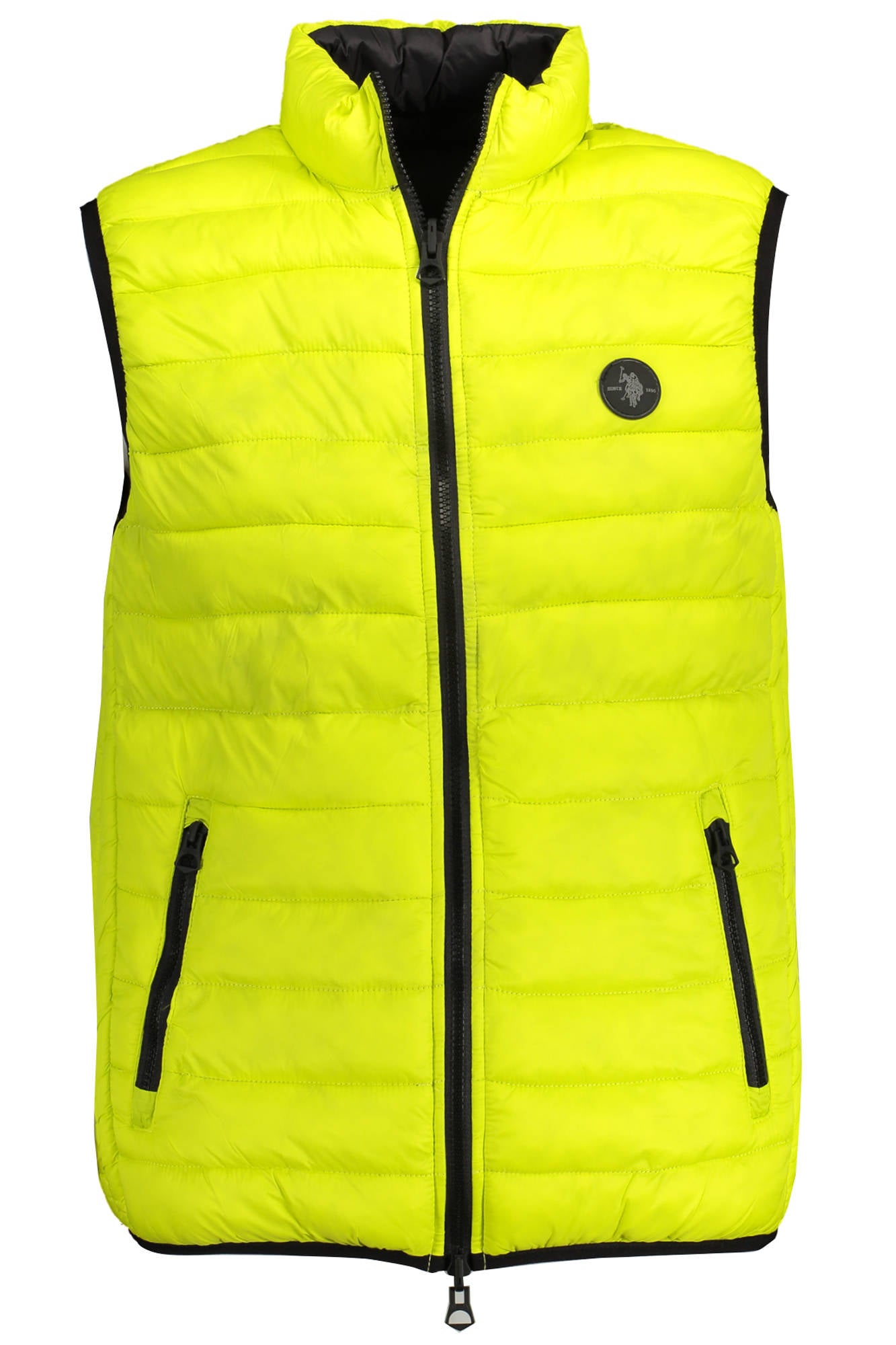 US YELLOW MEN'S SLEEVELESS POLO SHIRT