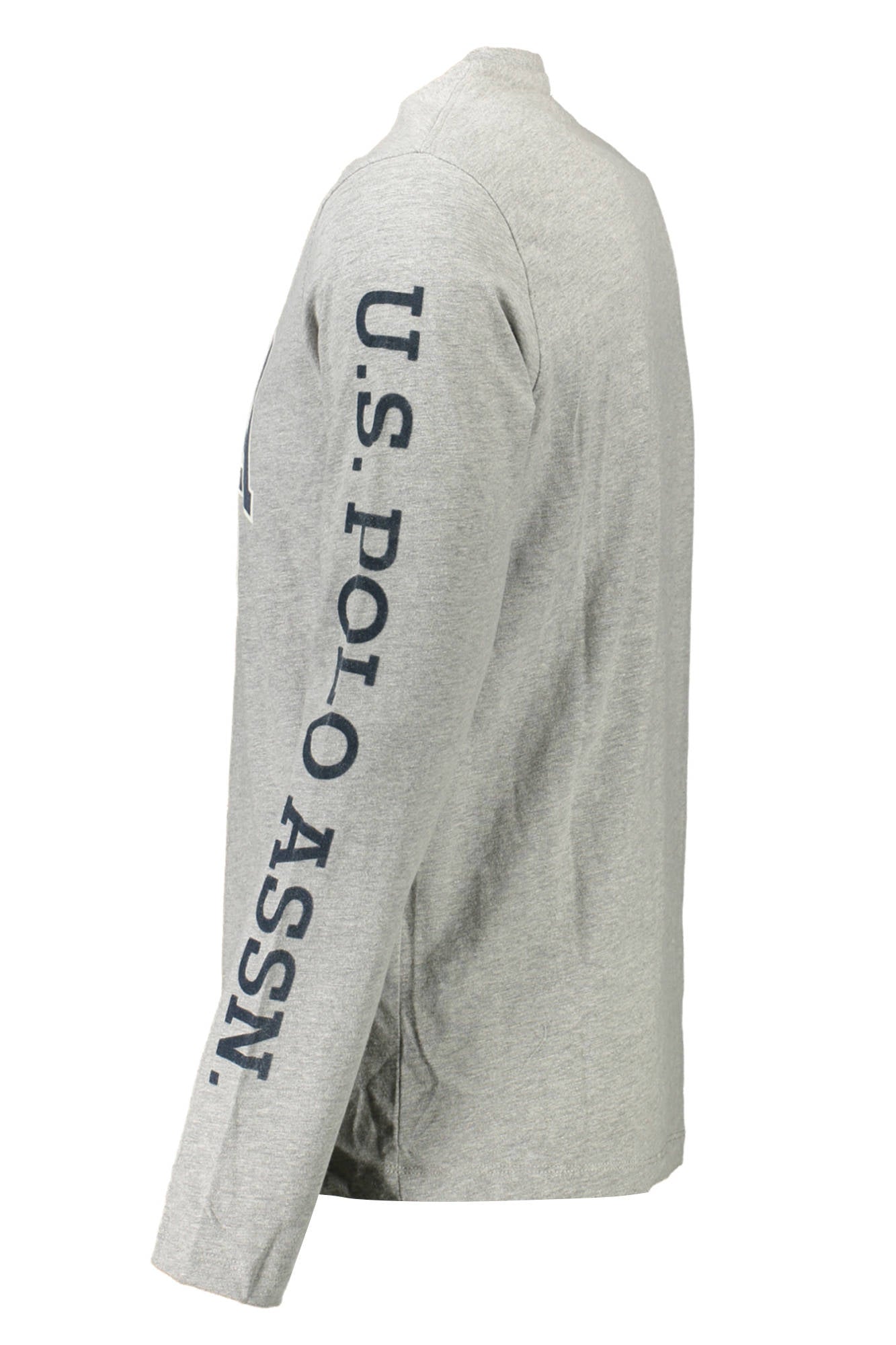 US POLO GRAY MEN'S LONG SLEEVE T-SHIRT