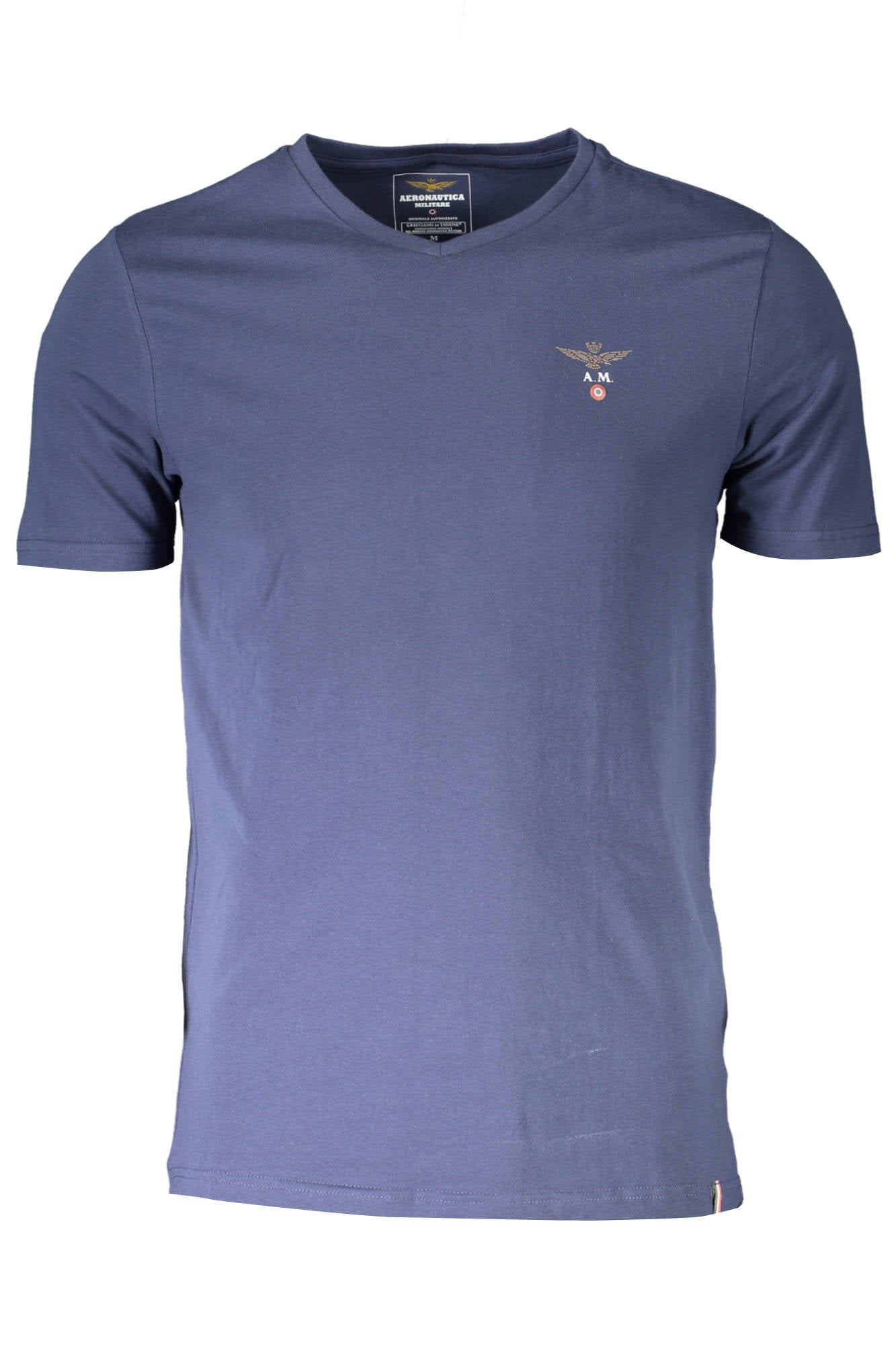 AERONAUTICA MILITARE MEN'S EXTERNAL BLUE T-SHIRT