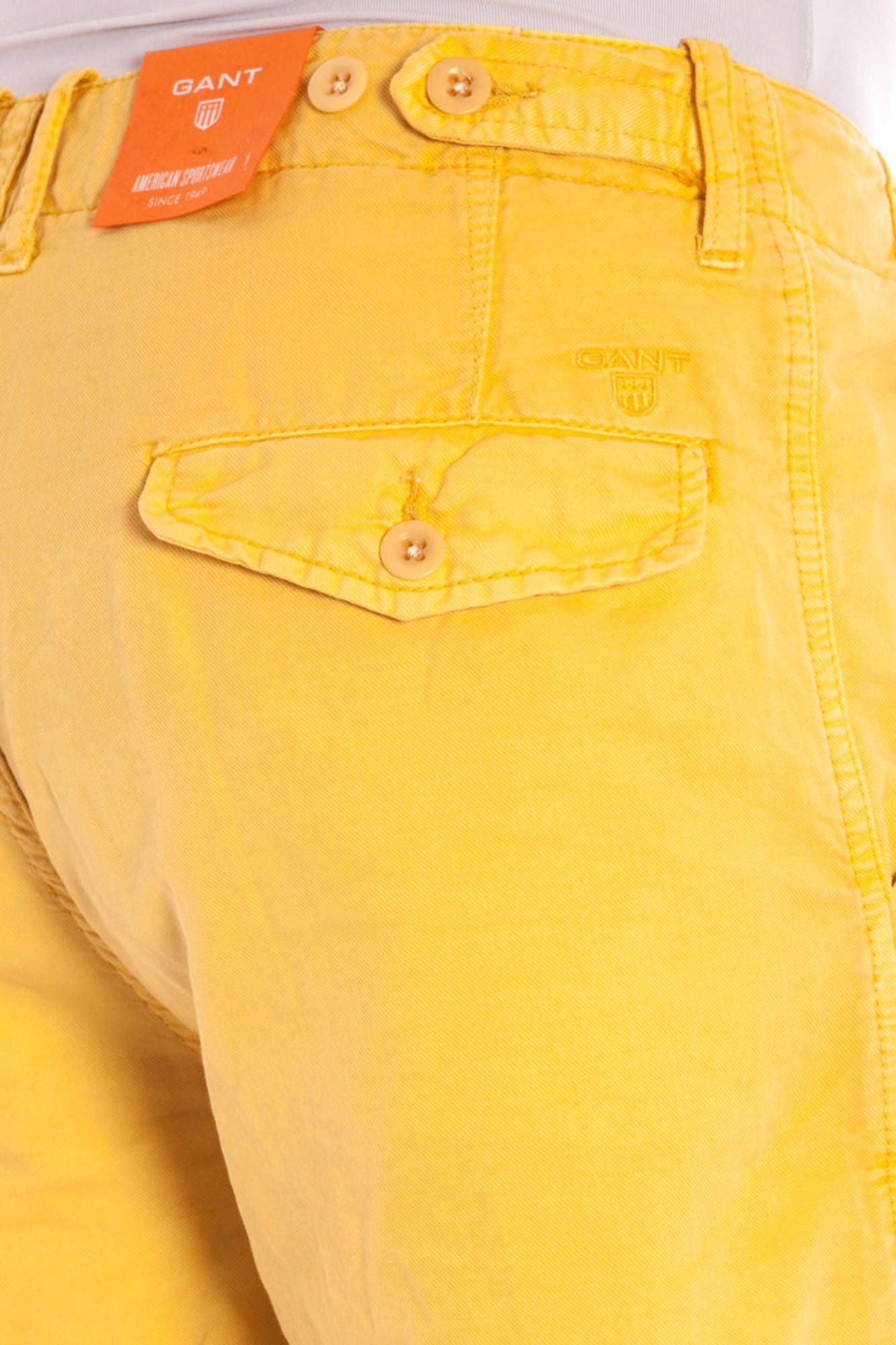 GANT YELLOW MEN'S BERMUDA TROUSERS