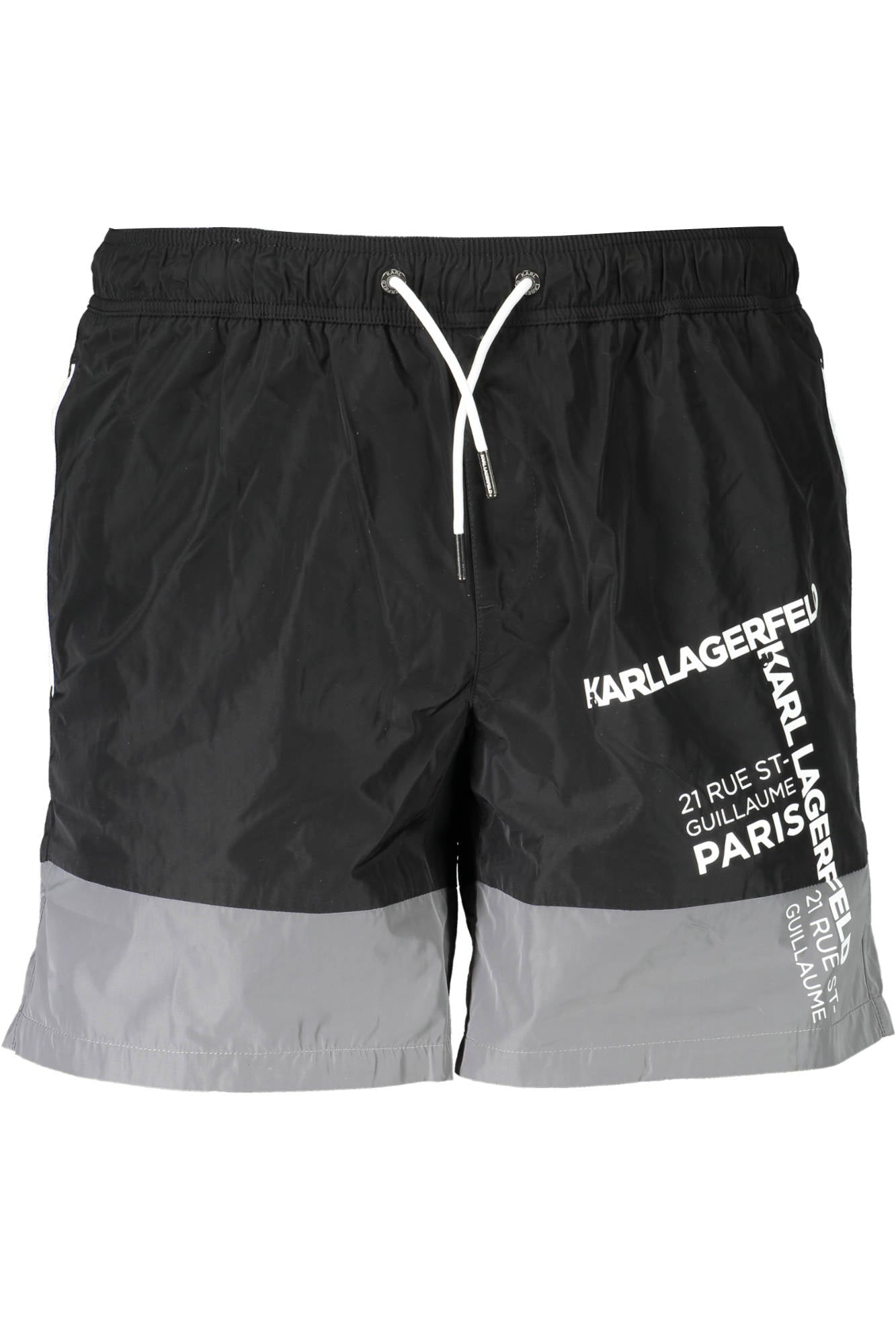 KARL LAGERFELD BEACHWEAR SWIMSUIT PARTS UNDER MAN BLACK