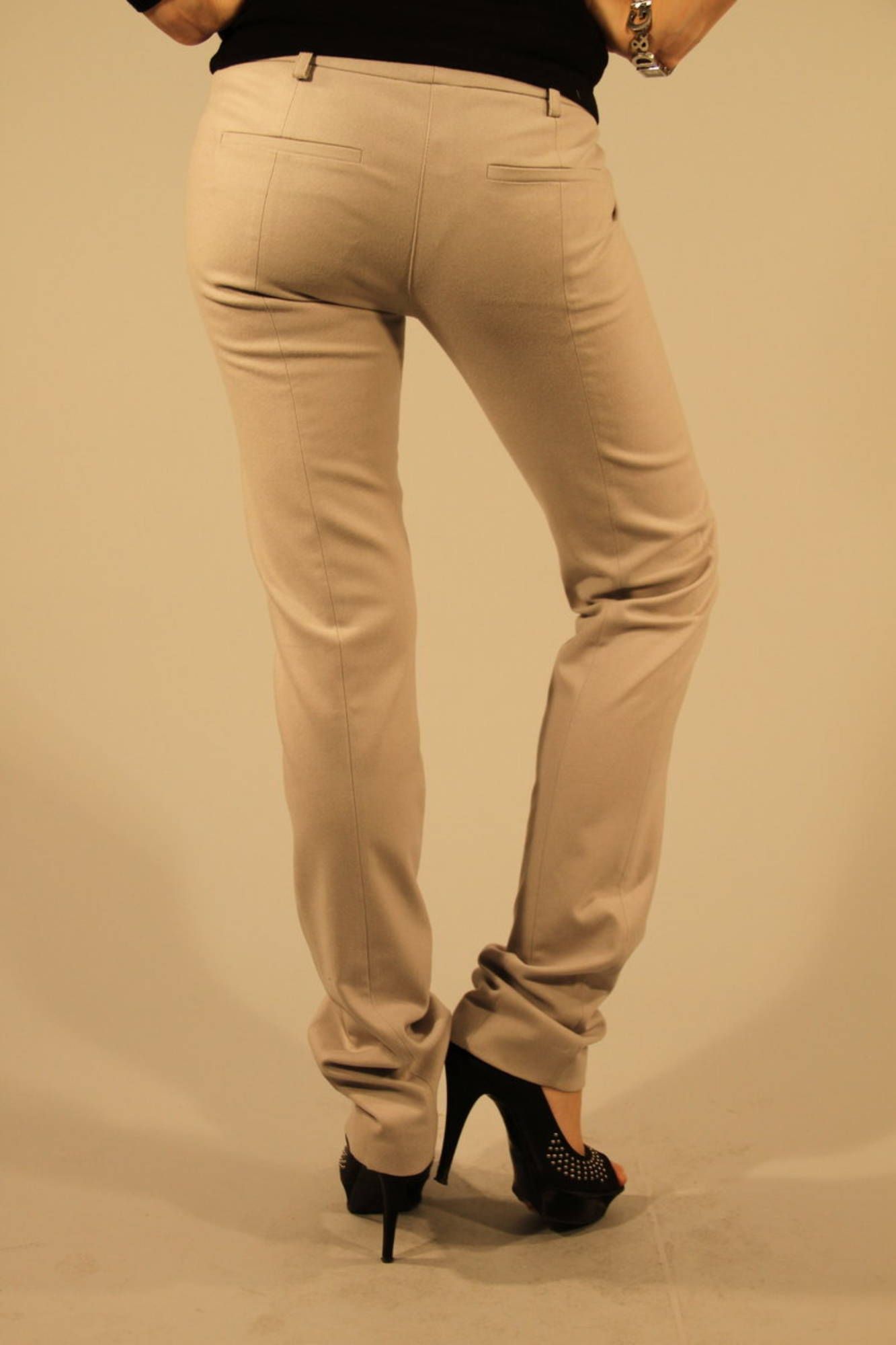 PATRIZIA PEPE WOMEN'S GRAY PANTS