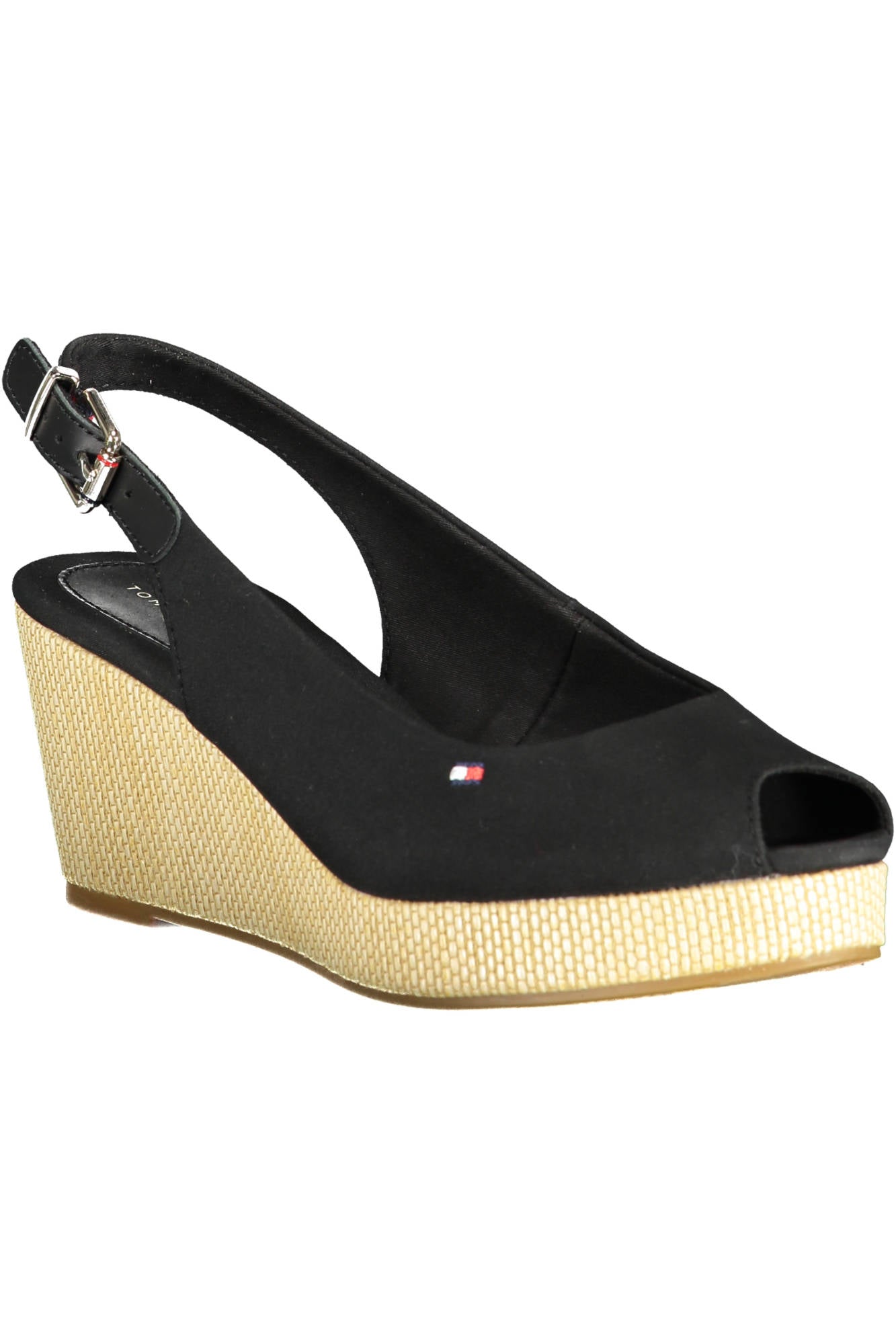 TOMMY HILFIGER BLACK WOMAN SANDAL SHOES