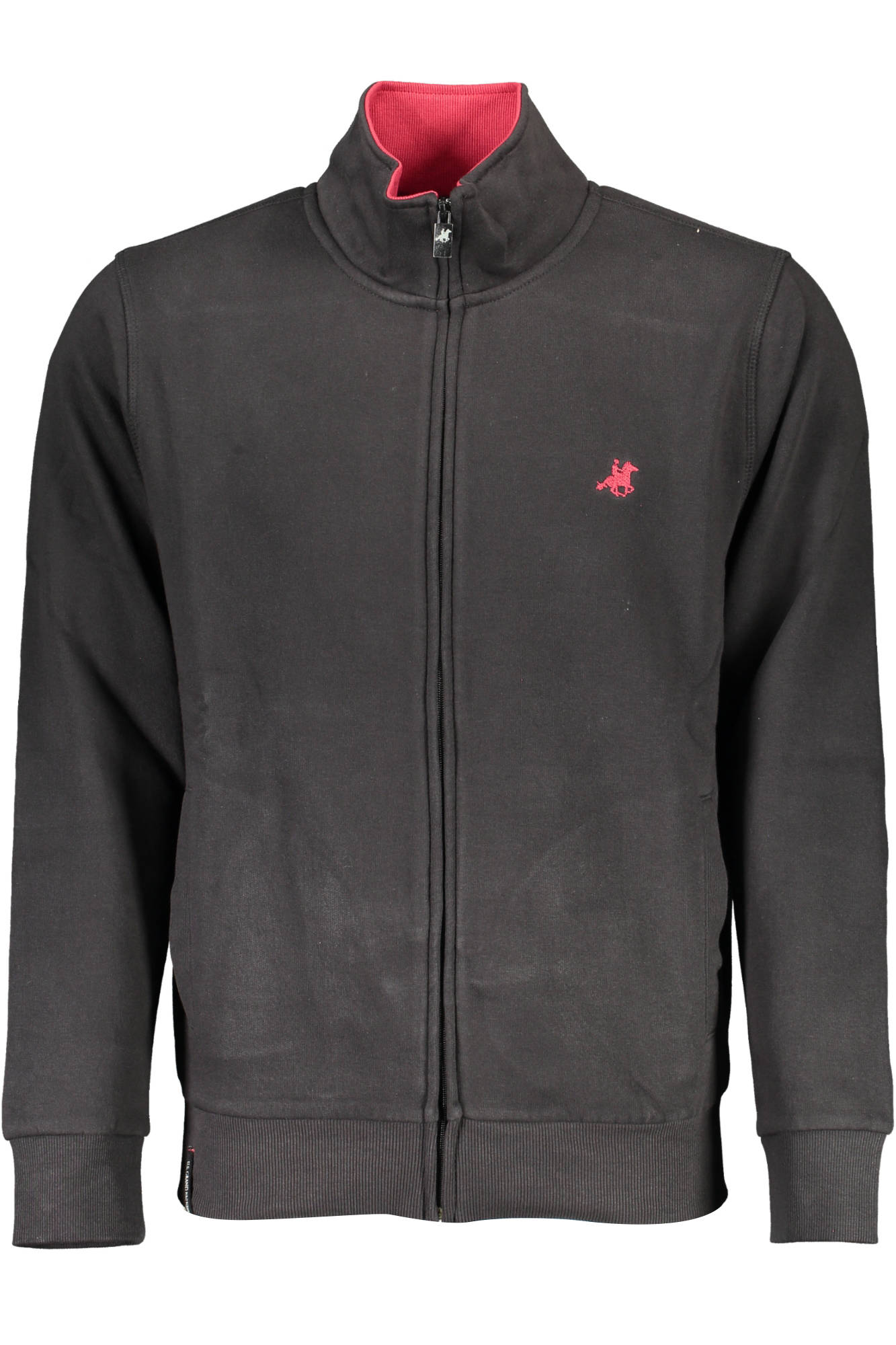 US GRAND POLO MEN'S BLACK SWEATSHIRT WITH ZIP